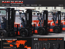 Tablet Screenshot of nexenlifttrucks.com